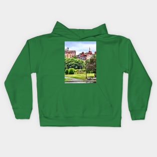 Boston MA - Relaxing in Boston Public Garden Kids Hoodie